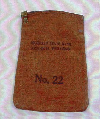 Richfield, WI Bank Bag